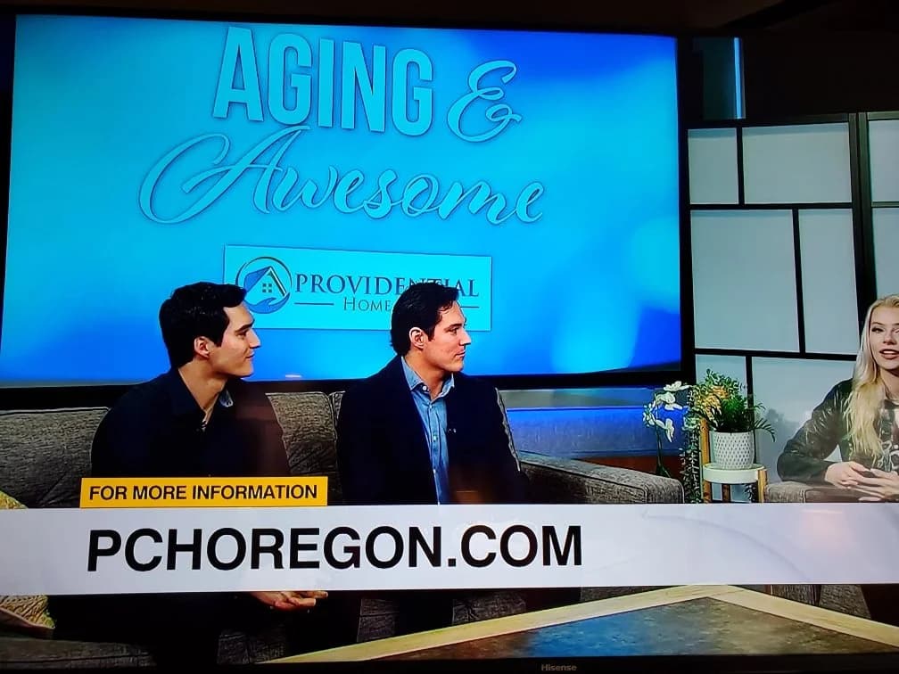 Jacob and Zac Schmerber, founders of Providential Home Care, on Aging & Awesome broadcast